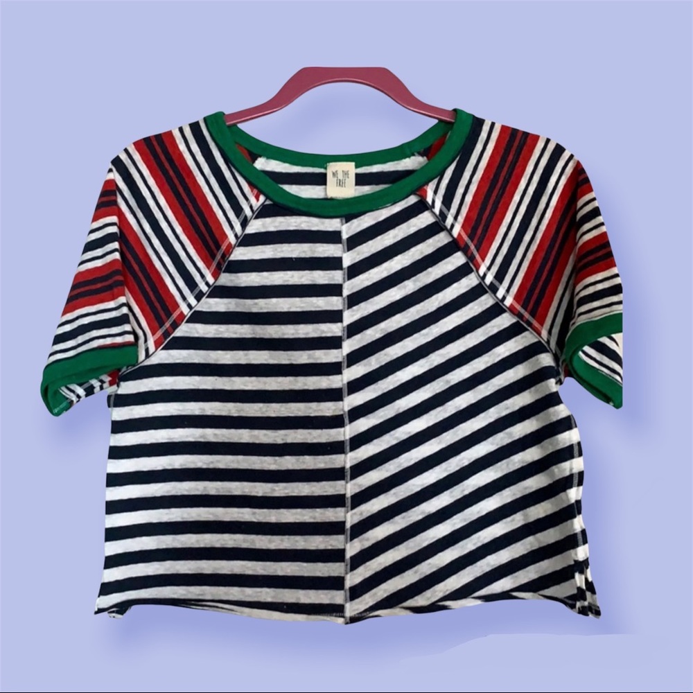 Free people striped crop topic